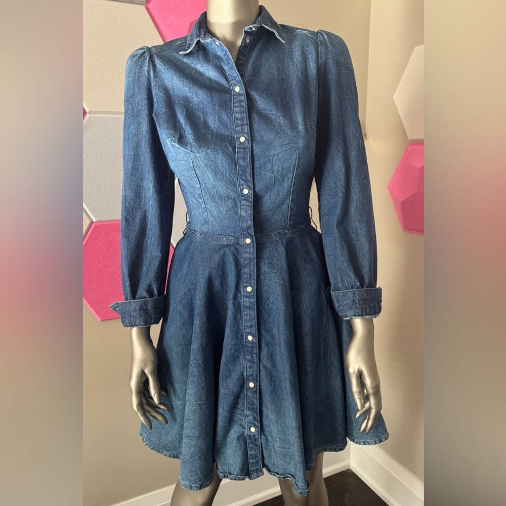Guess Denim Button-Up Dress
